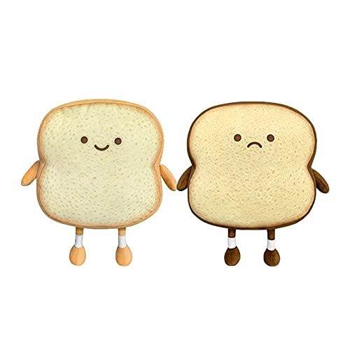 Brinquedo de pelúcia de pão torrada, pelúcia infantil fofa, travesseiro de fatia de pão brinquedos d