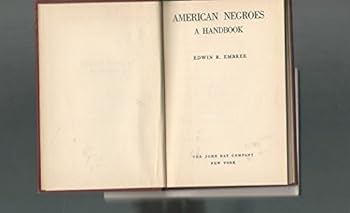 Hardcover AMERICAN NEGROES: A HANDBOOK Book