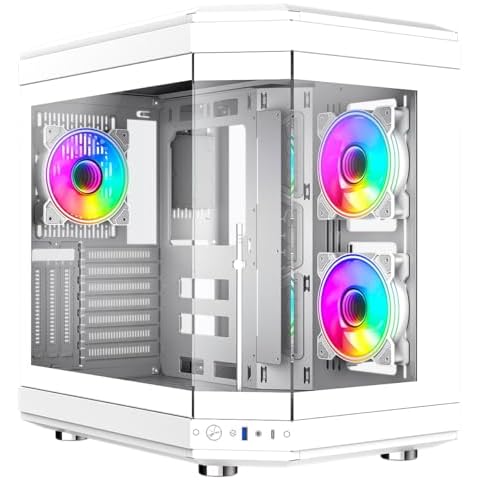 GameMax Hype White Mid-Tower Gaming Case Cover