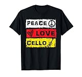 Photo Gallery hippie strumento musicale pace amore violoncello maglietta Photo Gallery hippie strumento musicale pace amore violoncello maglietta