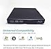 VSVABEFV External USB Blu Ray Drive, Ultra-Slim BD/CD/DVD-ROM CD/DVD-RW Blu Ray Burner Player Rewriter for Laptop/MacBook/Desktop, Portable Blu-Ray Drive Compatible with Windows XP/7/8/10/X MacOS