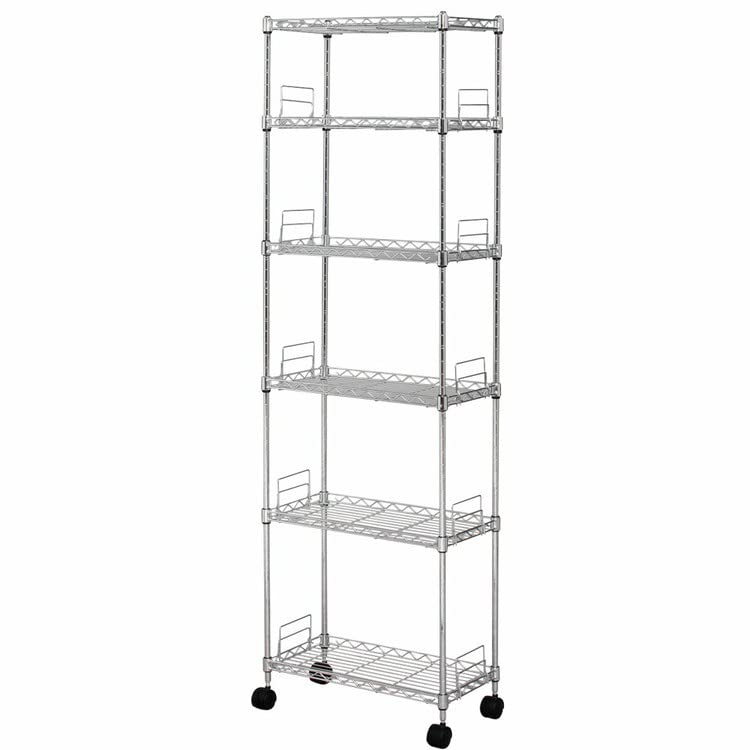 スチールラック　6段 Amazon｜スチールラック 幅25 6段 奥行48 スリム メタルラック