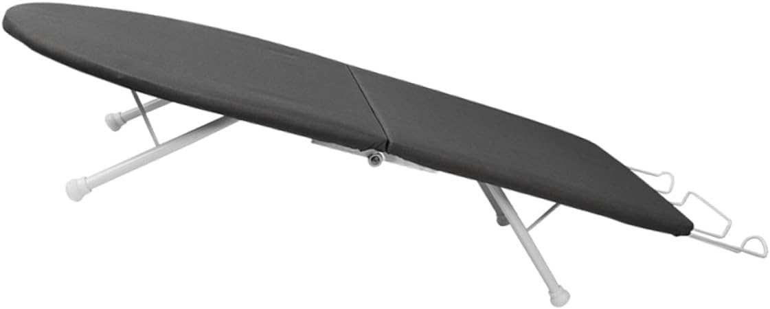 Cabilock Small Tabletop Ironing Board Foldable Portable Ironing Frame with Heat-Resistant Cover for Home and Travel Use