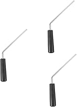 Uonlytech 3 Peças Alça De Máquina De Pipoca De Substituição Alça De Ferro Agitador Eixo Fabricante De Pipoca Botão Alça De Junta Para Máquina De Pipoca Manga De Ferro Componente Fio De