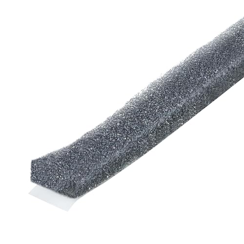 Image of M-D Building Products 02071 1 /4 in. x 1 /2 in. x 17 ft. Gray Economy Foam Window Seal for Medium Gaps