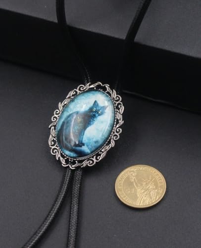 Image of PEARLY JUN Bolo Tie for Women Men Flower Rose Western Cowboy Brown Leather Country Style String Vest Gifts
