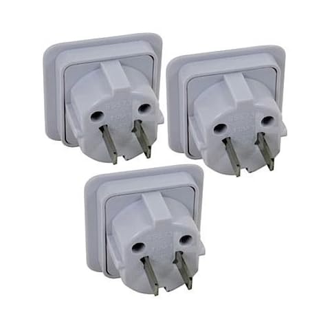 SparesPlanet® USA, Australia, New Zealand, Japan, Canada, Jamaica & Caribbean Travel Adaptor - Pack of 3 Cover