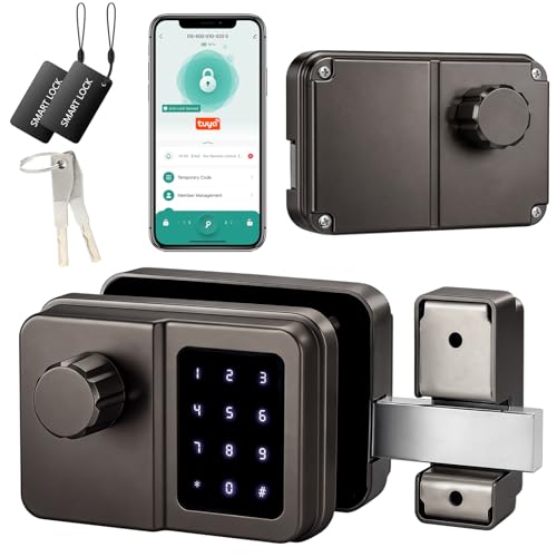 SEPOX Smart Gate Lock, Outdoor Gate Lock for Fence &