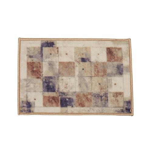 Image of HUES & SHADES Coir Door Mat for Outdoor Entrance - [37 x 57 cm] | Natural Coconut Fiber Brush Mat for Shoes Cleaning, Heavy Duty Non-Slip Doormat for Front Porch, Patio, Entryway (Square Brown)