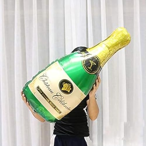 Image of Wanna Party Large Champagne Bottle Foil Helium Balloon | for Birthday Decoration Items
