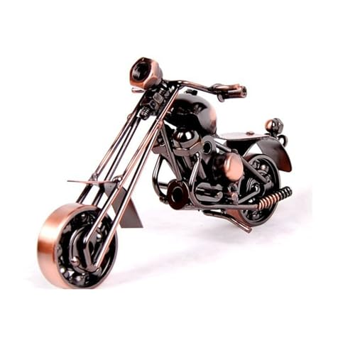 Diskary Handmade Eisen Motorrad Modell, Geschenke Dekoration Home Zimmer Schreibtisch Deko Handgemachte Geschenke Für Männer, Coole Gadgets (klein)
