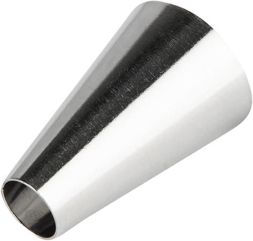 Restaurantware Pastry Tek Punta de tubería, 1 punta redonda redonda para glaseado #12, resistente a la corrosión, punta de glaseado de acero