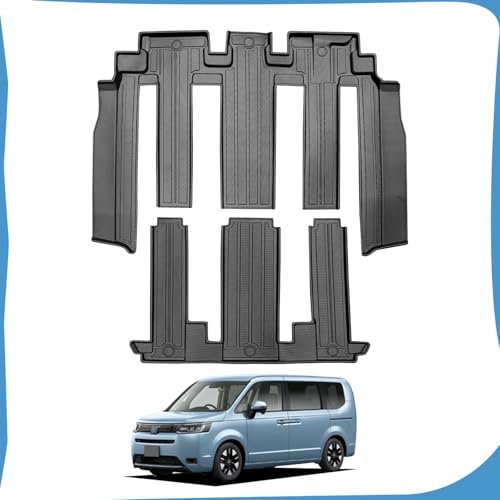 【ANTSVNN】対応 新型 ステップワゴン RP6 RP7 RP8 専用 フロアマット+ラゲッジマット STEPWGN AIR SPADA RP系 2022年〜現行 3D立体ステップワゴン フロアマットTPE素材 防水滑り止め耐汚保護 手入れ簡単)(2+