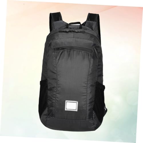 Mochila plegable ligera para senderismo y camping negra miniatura 5