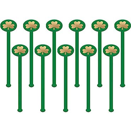 St. Patrick's Day Plastic Stirrers - Hot-Stamped | 7.5