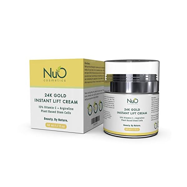 24k-Gold-Cream-Face-Lifting-Firming-Wrinkle-Cream-Anti-Wrinkle-Cream-for-Women-Men-Firms-Tightens-Use-to-Reduce-Appearance-Of-Wrinkles-and-Fine-Lines--50ML 24k Instant Face Lift Cream | Tighter, Firmer Skin in Minutes | Plant Stem Cell Science | Anti Aging Moisturizer to Smooth Fine Lines, Wrinkles | Natural, Vegan, Cruelty Free | 50ml, 3 Month Supply