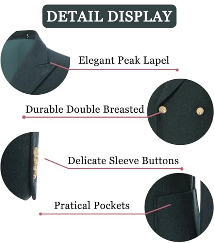 Mens Winter Jacket Trench Coats for Men Long Jackets Warm Peacoat Men's Double Breasted Overcoat3