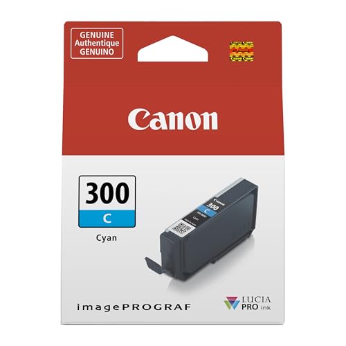 Canon PFI-300 Lucia Pro cyan cartouche jet d'encre compatible imagePROGRAF PRO-300