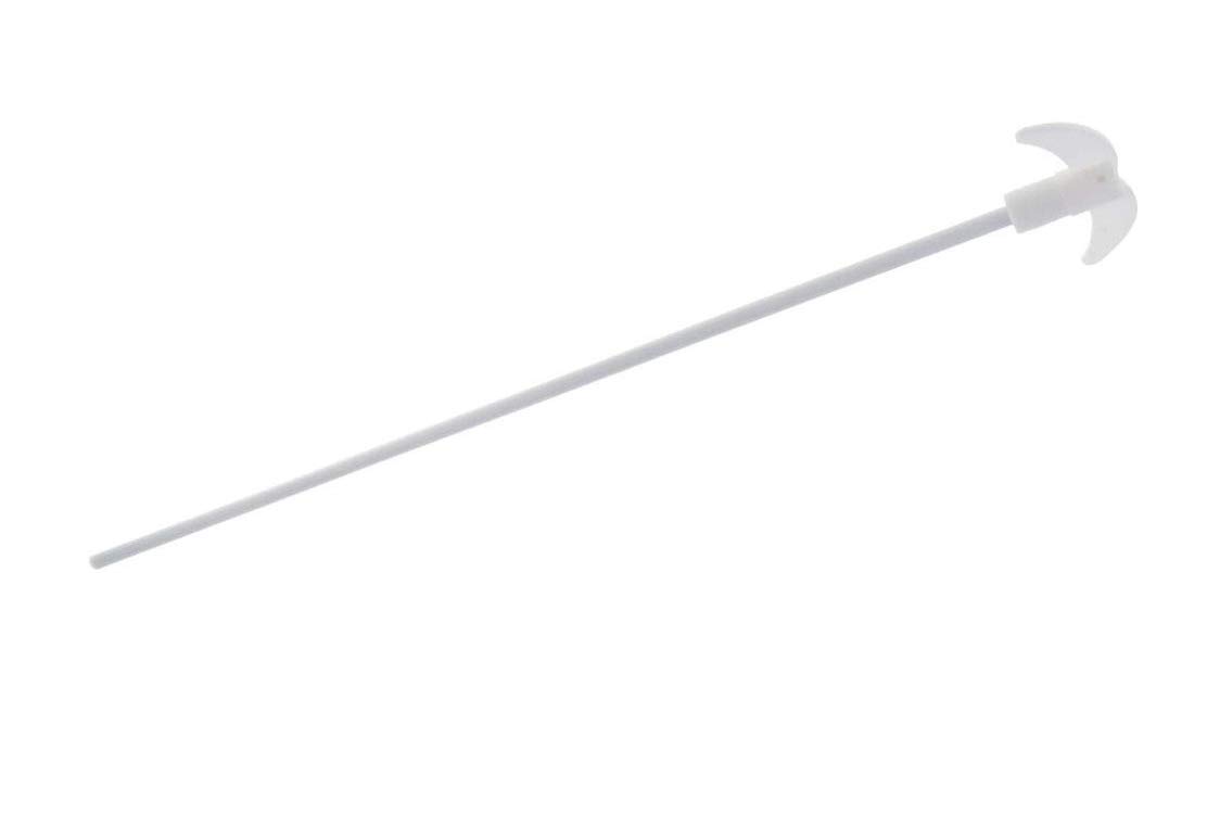 (450MM) / 17.7 Inches PTFE Coated Stainless Steel Electric Overhead Stirrer Mixer Shaft w/Foldable Paddle Blade Stirring Rod Lab Utensils Supplies (7mm Diameter)