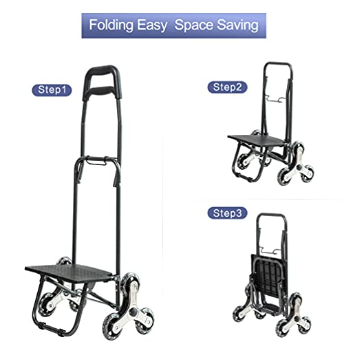 BAOYOUNI Einkaufstrolley Klappbar mit 6 Rollen Stabiler Einkaufswagen Faltbar mit Abnehmbarer Oxford Tasche… – Bild 6