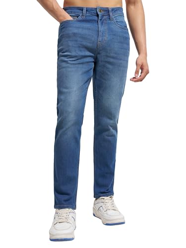 Image of Highlander Men's Straight Relaxed Fit Jeans | Stretchable | Everyday Comfort & Style| Jeans for Man|Premium Cotton Blend