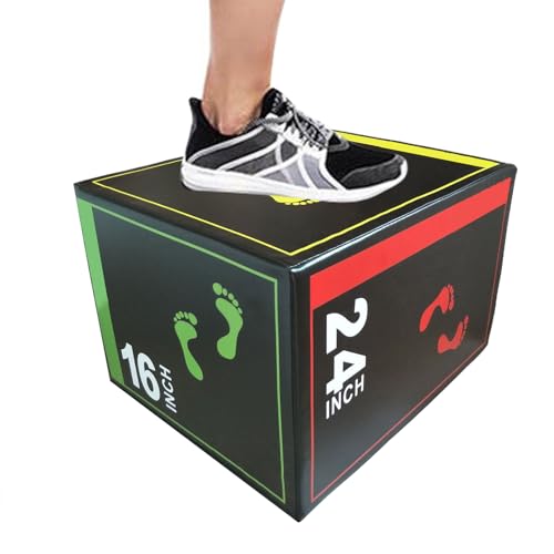 Scatola per saltare per allenamento, antiscivolo, cubo professionale per squat, stacco da terra, salto, velocità, giovani, atleti, garage