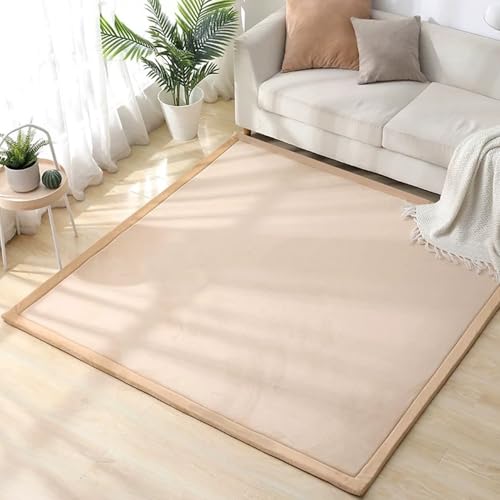 Alfombra infantil gruesa de terciopelo coral antideslizante Manta de Juegos Alfombra Yoga, Ejercicio y Gateo de Terciopelo Coral Grueso Alfombra para Sala de Estar y Habitación de Niños 200 x 290 cm