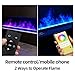 27.56in Water Vapor Electric Fireplace Color Flames Remote & Smart App Steam Fireplace Automatic Water Control Stainless