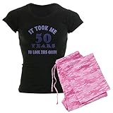 CafePress Hilarious 50Th Birthday Gag Gifts Women's Dark Paj Womens Novelty Cotton Pajama Set, Comfortable PJ Sleepwear