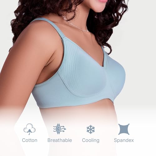 Image of Enamor Innovations Fabcool Encircled Side Support Shaper, Non Padded, Wirefree, High Coverage, Women's Cotton Everyday Bra - A042 (Available in Plus Sizes)