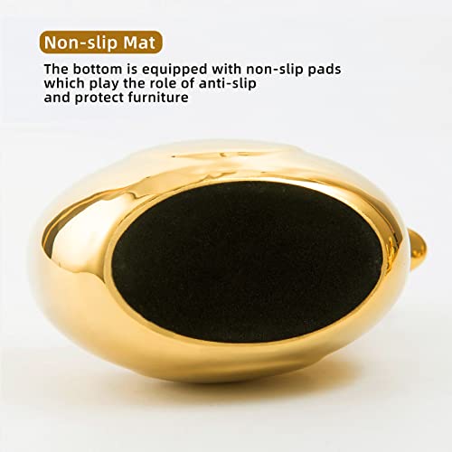 Gold Candle Holders Small Animal Statues Home Decor Modern Style Gold Decorative Ornaments For Living Room, Bedroom, Office Desktop, Cabinets,Shelf,Ceramic Duck #TOP4