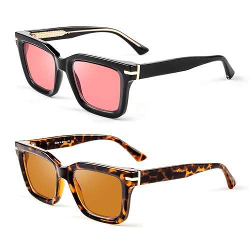 Image of Fluorescent-41 Rose Tinted Fit Over Blue Light Blocking Glasses for Migraine, Light Sensitivity, Photophobia JF7202