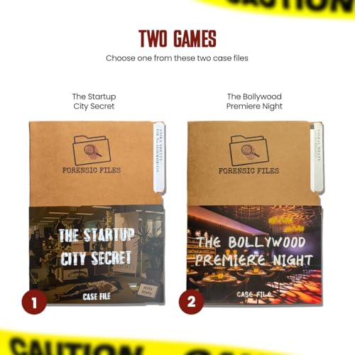 Image of Forensic Files Detective Gift Box Premium Crime-Solving Bollywood Premiere | Detective Toolkit + Surprise Free Case File | Gift for Couples, Friends & Teens | Indian Murder Mystery Game