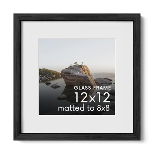 Haus and Hues 12x12 Picture Frame with Real Glass and