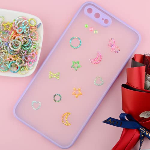 Edittime 100Pcs 3D Nail Art Charms Kits Acrylic Resin Camellia Daisy Rose Flower Butterfly Bow Moon Heart Bear For Manicure Diy Crafts Jewelry Accessories (Geometry-Mermaid) #TOP6