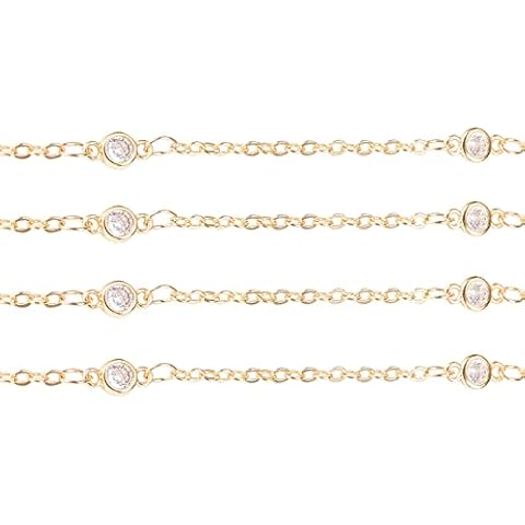 Cadenas de oro de 18k de UR URLIFEHALL con circonita cúbica Cover