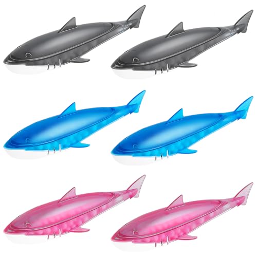 Leemone 6 Pack Humidifier Cleaner Shark, Demineralization Float Shark Compatible with All Humidifier and Fish Tank
