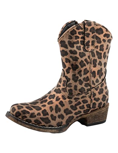 ROPER Toddler Riley Leopard Snip Toe Boot