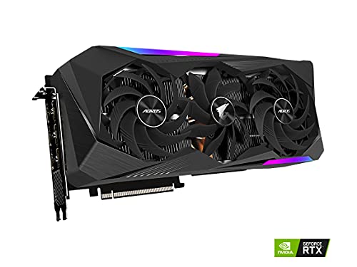 Image of GIGABYTE AORUS GeForce RTX 3070 Ti Master 8G Graphics Card, MAX-Covered Cooling, 8GB 256-bit GDDR6X, GV-N307TAORUS M-8GD Video Card