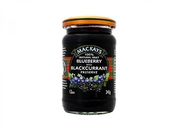 Mackays Preserve, Blackcurrant and Blueberry, 12 Ounce