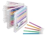 Grafix Lot de 48 Stylos à Encre Gel en Boîte Enfants - Couleurs Fluo Métallisées, Paillettes et Pastel - Peindre, Ecrire et Décorer