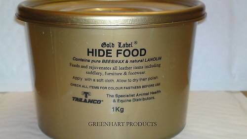 William Hunter Equestrian Gold Label Hide Food, 1kg- an Original Nutrient Leather Food Based on Beeswax and Lanolin