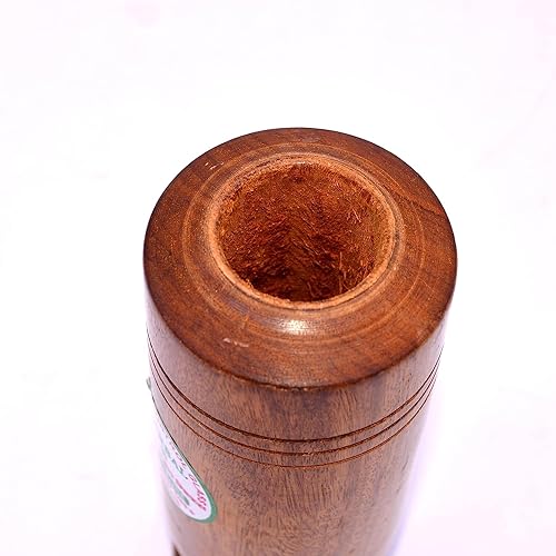 Image of Wooden Vijaysar Wood Tumbler Glass - 90ml Ayurvedic Glass for Blood Circulation, Sugar Control, Natural Health Benefits - Pack of 1