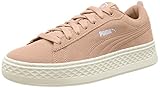 Echtes Leder Puma Damen Smash Platform SD Sneaker, Pink (Peach Bud-Puma White-Whisper White 08), 39 EU