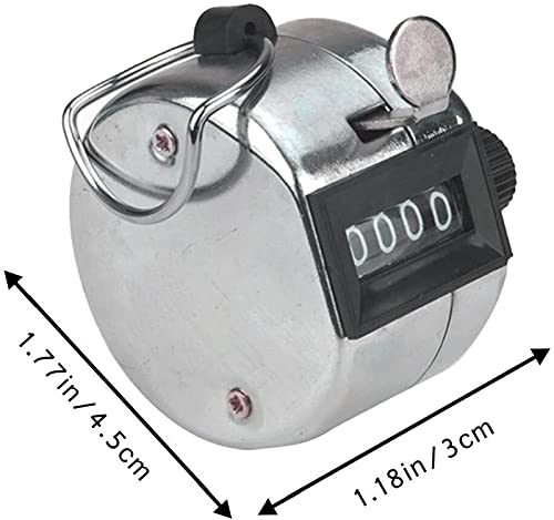 Contador Mecánico Manual de Metal de 4 Dígitos miniatura 3