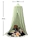 Bunnikins & Clover Bed Canopy for Girls Boys Bedroom Decor, Round Dome Mosquito Net for Baby Crib, Nook Castle Game Tent Nursery Decoration for Child, Play or Reading (Pea Green)