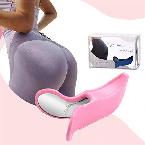 Kegel Exerciser, Hip Trainer ï¼ŒPremium Pelvic Floor Muscle Medial Trainer Hip Trainer Buttocks Lifting Correction Beautiful Buttocks Bladder Control Device Yoga Body Shape Tools for Women (Pink)