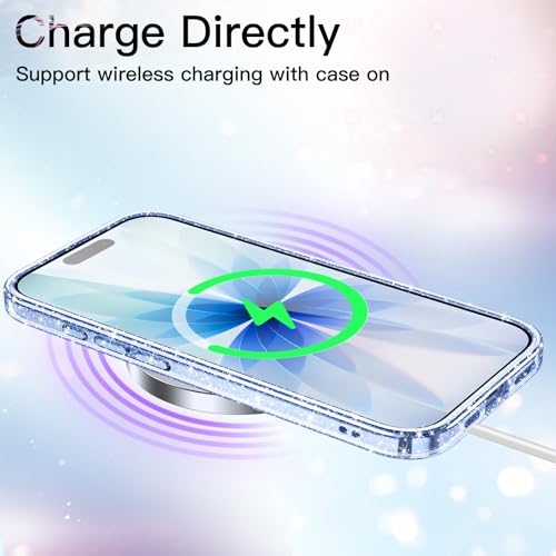 Image of JETech Glitter Case for iPhone 17, Blue