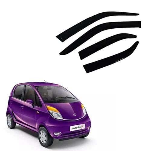 Image of Premium Non-Breakable Car Window Door Visor /Rain Guard /Wind Deflector Compatible for (Tata Nano)
