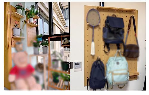 Rangement pour salle d'artisanat avec panneau perforé modulable